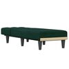 vidaXL Chaise longue veludo verde-escuro
