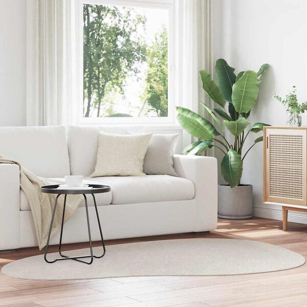 vidaXL Tapetes de &aacute;rea HUARTE Areia 140 x 200 cm Poli&eacute;ster