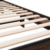 vidaXL Estrutura de cama derivados de madeira/metal carvalho castanho