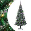 vidaXL &Aacute;rvore de Natal Artificial Pr&eacute;-iluminada Verde 180 cm