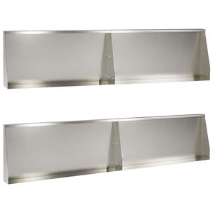 vidaXL Muro de Conten&ccedil;&atilde;o 4 unid. 100 x 12 x 30 cm A&ccedil;o inoxid&aacute;vel
