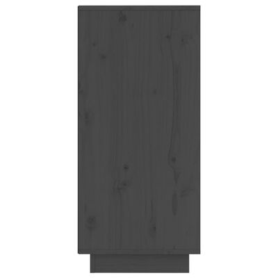 vidaXL Aparador 31,5x34x75 cm madeira de pinho maciça cinza