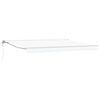 vidaXL Toldo Retr&aacute;til El&eacute;trico Branco 4,5 &times; 3,5 m