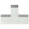 vidaXL Bases para poste em forma de X 4 pcs 71x71 mm metal galvanizado
