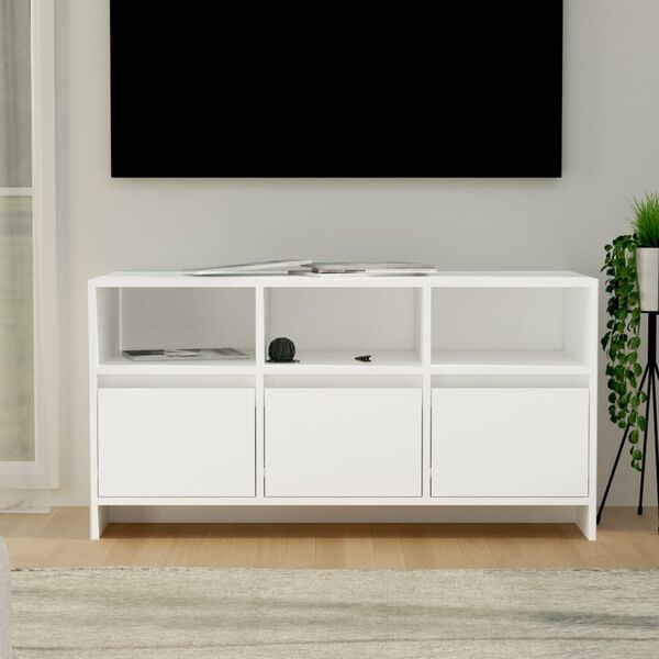 vidaXL M&oacute;vel de TV 102x37,5x52,5 cm derivados de madeira branco