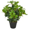 vidaXL Planta loureiro artificial com vaso 40 cm verde