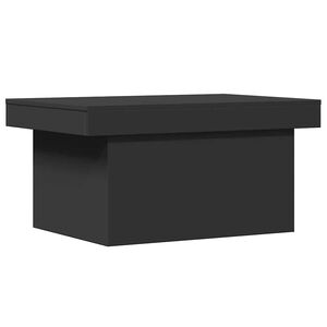 vidaXL Mesa de centro 80x55x40 cm derivados de madeira preto