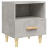 vidaXL Mesa de cabeceira 40x35x47 cm cinzento cimento