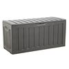 vidaXL Caixa de arruma&ccedil;&atilde;o 118x53x57 cm polipropileno preto