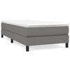 vidaXL Estrutura de cama com molas 80x200 cm tecido cinzento-escuro