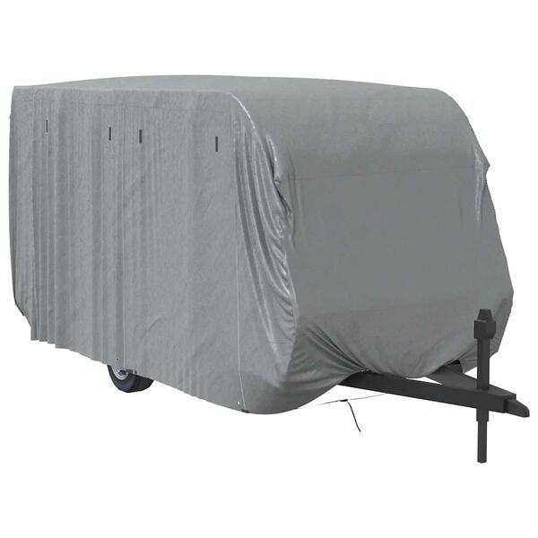 vidaXL Cobertura caravana 460x250x220 cm tecido não tecido cinzento
