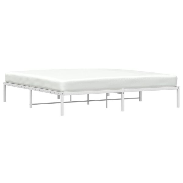 vidaXL Estrutura de cama 193x203 cm metal branco