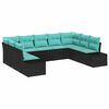 vidaXL Conjunto de Sof&aacute; de Jardim 9 unid. 8-N&uacute;mero de lugares