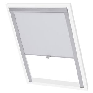 vidaXL Persianas rolantes opacas, branco, S08/608, GGL e GGU
