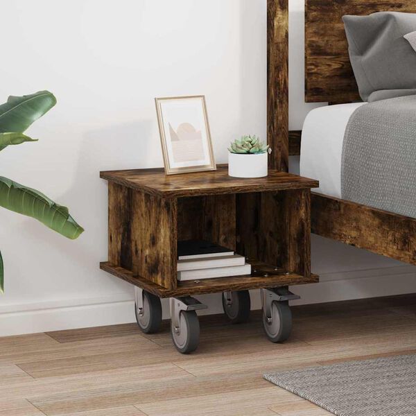 vidaXL Suporte para TV Carvalho Defumado 37 x 35 x 35 cm