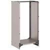 vidaXL Rack Lenha 40x30x80 cm a&ccedil;o resistente &agrave;s intemp&eacute;ries