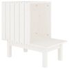 vidaXL Ninho para gatos 60x36x60 cm pinho maci&ccedil;o branco