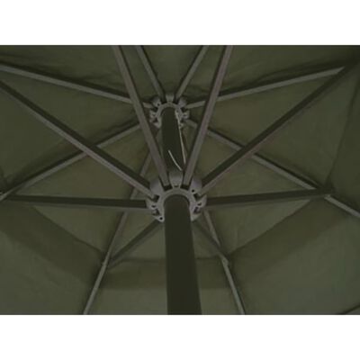 Guarda-chuva de alumínio com base portável verde