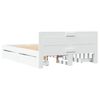 vidaXL Estrutura de cama c/ cabeceira sem colch&atilde;o 140x190 cm branco