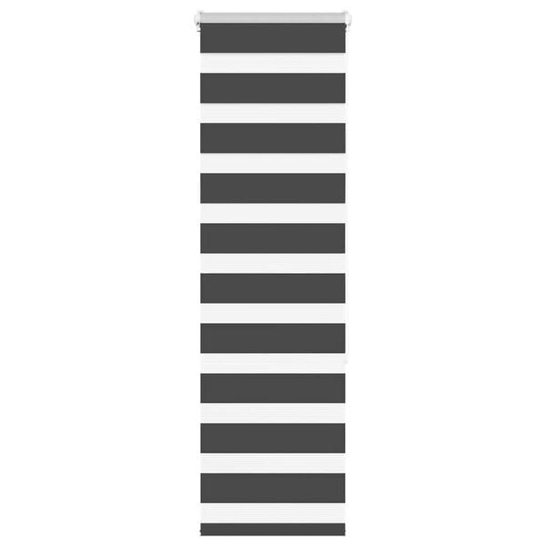 vidaXL Cortina de zebra 45x150 cm largura do tecido 40,9 cm poliéster