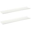 vidaXL Prateleira Flutuante 2 pcs Branco 100 x 18 x 2,5 cm A&ccedil;o