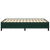 vidaXL Estrutura de cama com colch&atilde;o verde escuro 120x190 cm Veludo