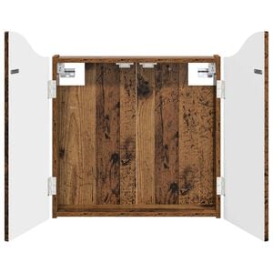 vidaXL Arm&aacute;rio para Dartboard Madeira antiga 56 x 12 x 63 cm