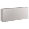 vidaXL Floreira enferrujada 200x40x80 cm a&ccedil;o resistente