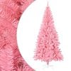 vidaXL &Aacute;rvore de Natal artificial com suporte 210 cm PVC rosa