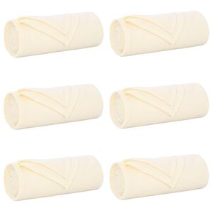 vidaXL Cobertores de Sof&aacute; 6 unid. Creme 170 x 130 cm 1.86 kg L&atilde;