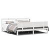 vidaXL Bed Frame 2 unid. Branco 200 x 200 cm Solid Pine Wood, Plywood