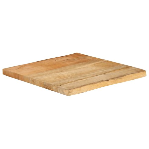vidaXL Tampo de mesa c/ borda viva 80x80x3,8 cm mangueira maci&ccedil;a