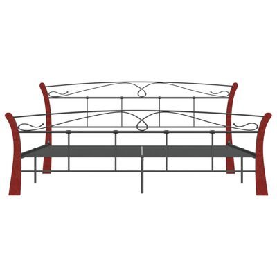 vidaXL Estrutura de cama metal 200x200 cm preto