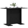 vidaXL Mesa de jantar Carvalho preto 110 x 60 x 75 cm