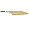 vidaXL Toldo Retr&aacute;til El&eacute;trico Amarelo, Cinza e Branco 3 x 2,5 m