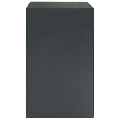 vidaXL Cofre mecânico cinzento escuro 35x31x50 cm aço