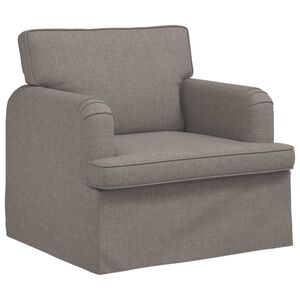 vidaXL Sof&aacute; Cinzento-acastanhado 84 x 80 x 85 cm tecido