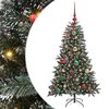 vidaXL &Aacute;rvore de Natal Artificial Verde 120 cm PVC, Pl&aacute;stico e A&ccedil;o