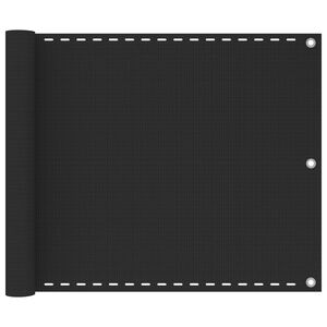 vidaXL Tela varanda HDPE 75x400 cm antracite