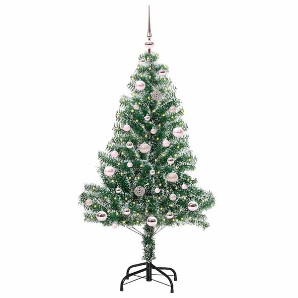vidaXL &Aacute;rvore de Natal Artificial Coberta de Neve com Luzes de LED