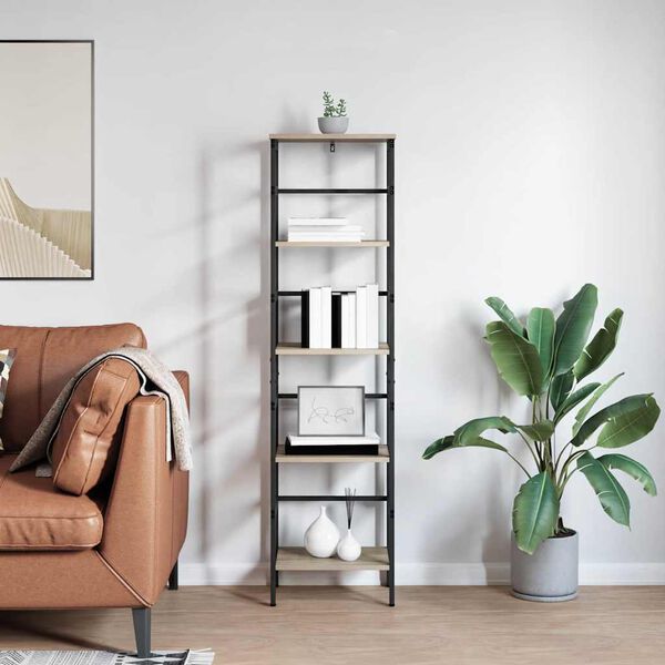 vidaXL Estante Carvalho Sonoma 40 x 29,5 x 149 cm Madeira processada