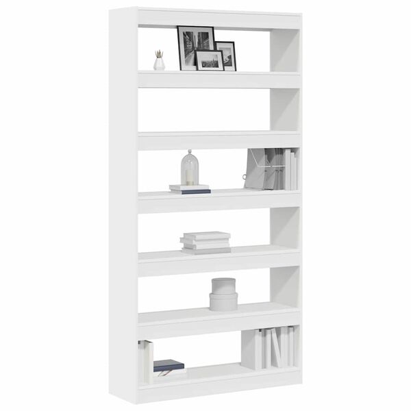 vidaXL Gabinete de Livros Branco 100 x 30 x 198 cm Madeira processada