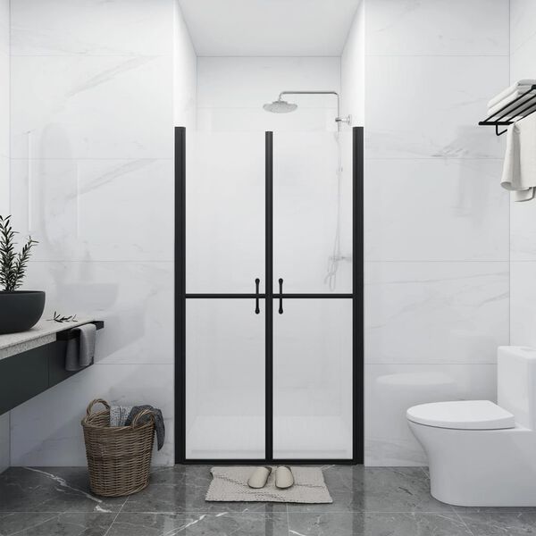 vidaXL Porta de duche ESG opaco (73-76)x190 cm