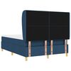 vidaXL Cama Box Springs com Colch&atilde;o Cinza Escuro 90x190 cm Azul tecido