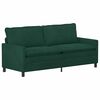 vidaXL Sof&aacute; Verde-Escuro 196 x 81 x 87,5 cm Veludo