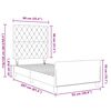 vidaXL Cama Box com cabeceira Rosa 90 x 200 cm Veludo