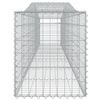 vidaXL Cestos gabião arqueados 7 pcs 400x50x60/80 cm ferro galvanizado