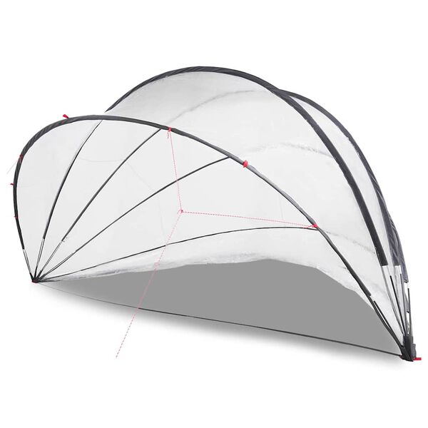 vidaXL C&uacute;pula de Piscina Manual Transparente 546 x 516 x 250 cm PVC