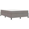 vidaXL Cama Box Cinzento-acastanhado 160 x 200 cm tecido