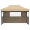 vidaXL Tenda de Festa Bege 279 x 410 x 315 cm Tecido Oxford